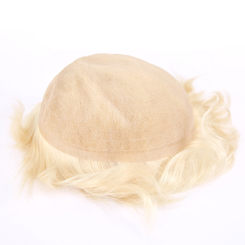 Black Full Lace Toupee For Men Human Hair