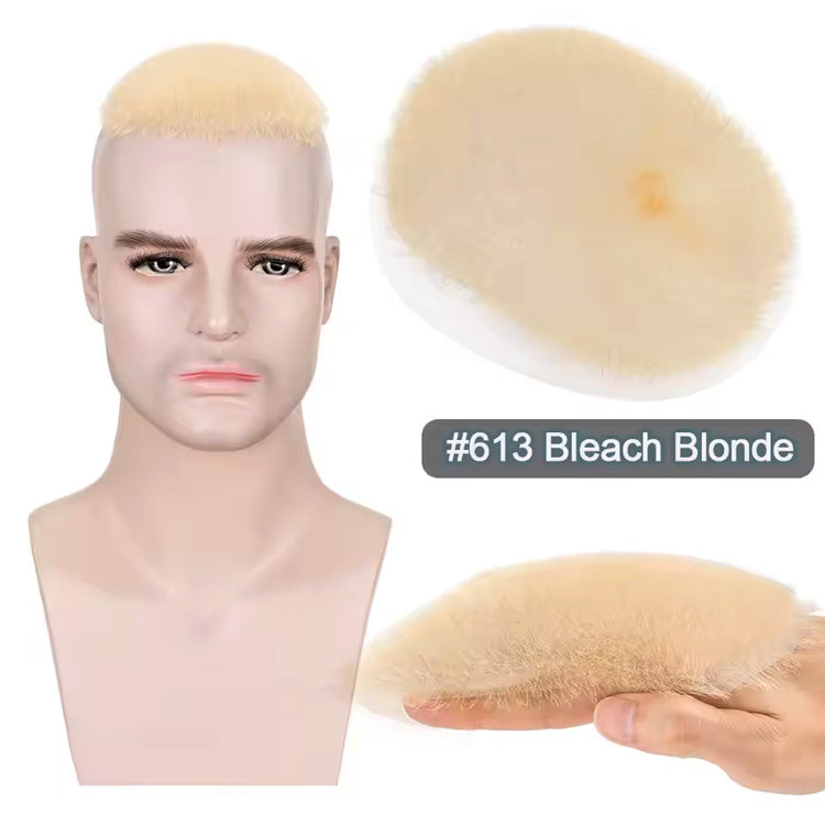 1CM Ultra Thin Skin Full PU Buzz Cut Hair System for Men Rich Choices