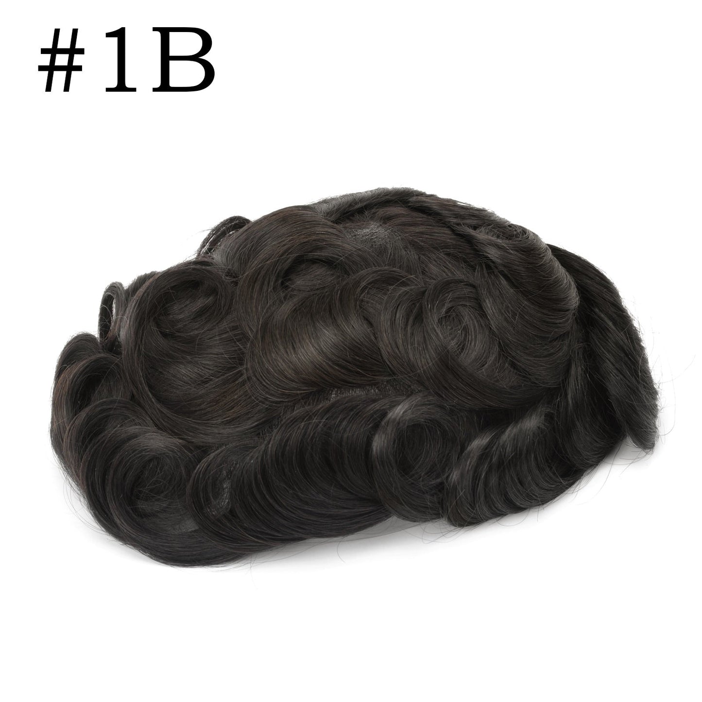 Black Full Lace Toupee For Men Human Hair
