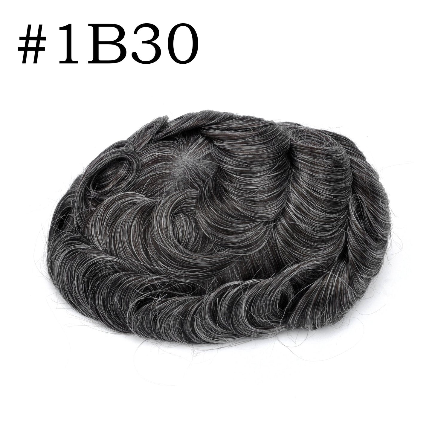 0.02-0.04mm Full PU Ultra Thin Skin Men Toupee Male Short Wave Human Hair Mens Wigs Replacement Systems