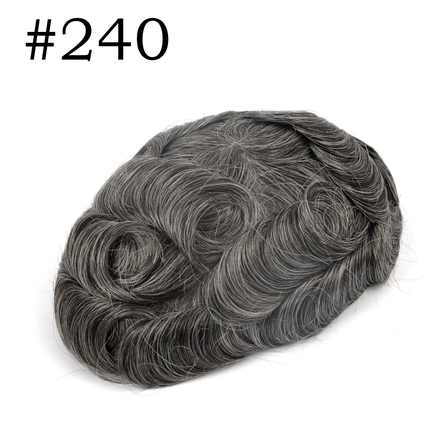 0.03mm Ultra-thin Skin Human Hair Mens Hairpiece #18 Brown Blonde V-looped 8x10 Inch