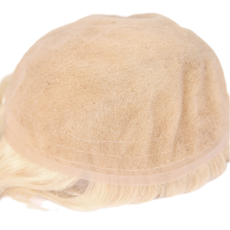 #613 Bleach Blonde Full Lace Toupee For Men Human Hair