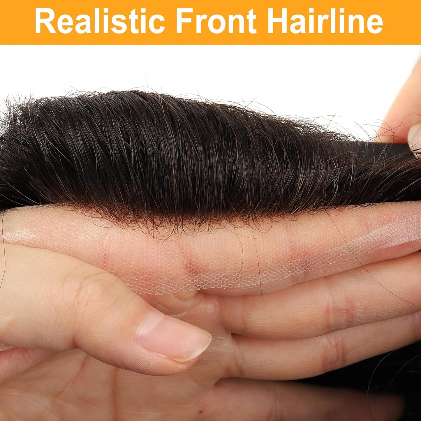 Real Skinlike HD Lace Toupee Hair for Men | 8x10 Inch Ultra Lace Base Hairpieces