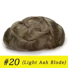 0.02-0.04mm Full PU Ultra Thin Skin Men Toupee Male Short Wave Human Hair Mens Wigs Replacement Systems