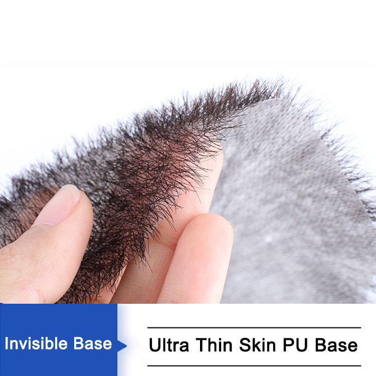 1CM Ultra Thin Skin Full PU Buzz Cut Hair System for Men Rich Choices