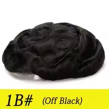 0.02-0.04mm Full PU Ultra Thin Skin Men Toupee Male Short Wave Human Hair Mens Wigs Replacement Systems